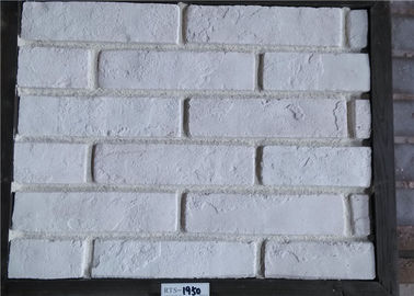 Feste Oberfläche der weißer Faux-Außenziegelstein-Dekorations-Stärke-10-15mm
